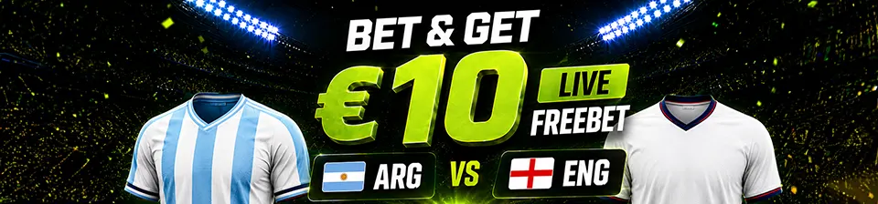 Bet&Get Inglaterra vs Argentina