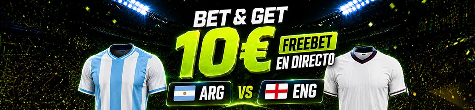 Bet&Get Inglaterra vs Argentina