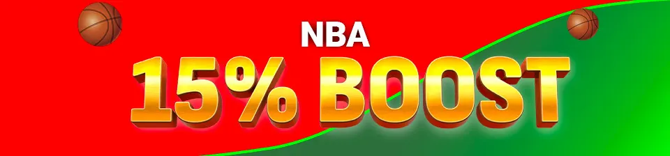 Bet on NBA games and enjoy a 15% boost on your highest win. 🚀