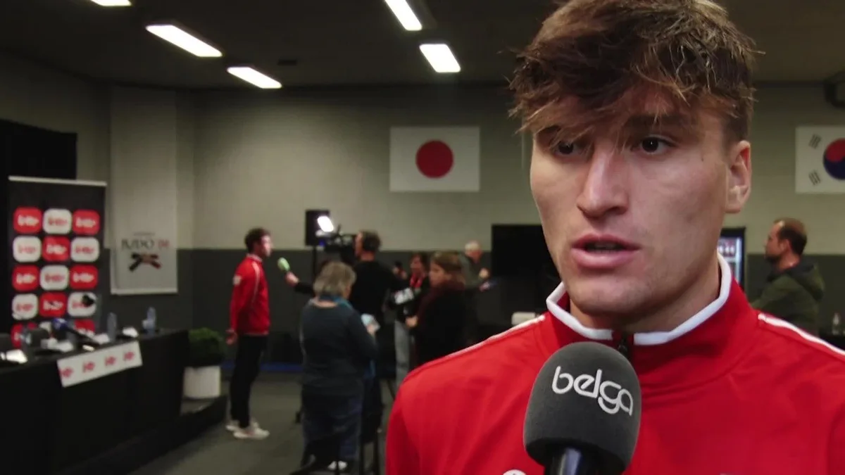 Video showing 00:00:00:00 - 00:03:20:20 Interview in French with Belgium Davis Cup player Raphaël Collignon before the match against Chile next week-end, Tuesday 28 January 2025 in Hasselt. BELGA VIDEO JEROME FETU
