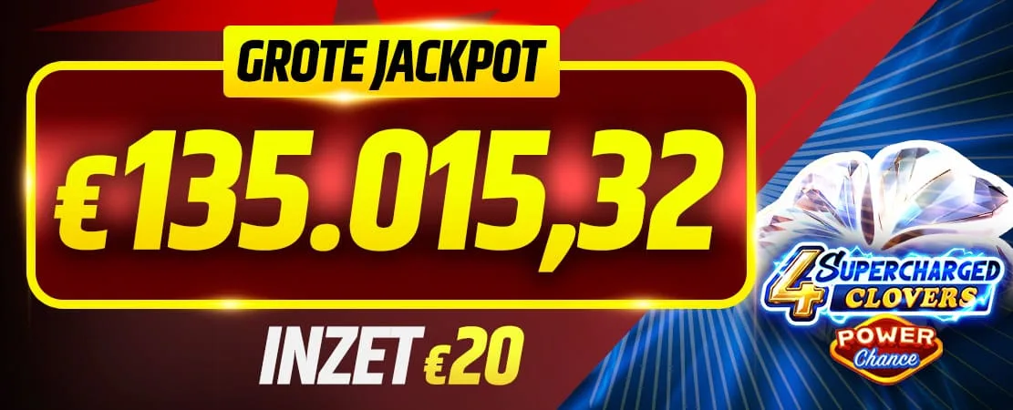 🤑 Nieuwe GROTE jackpot! Van €20 tot €135.015,32 🔥