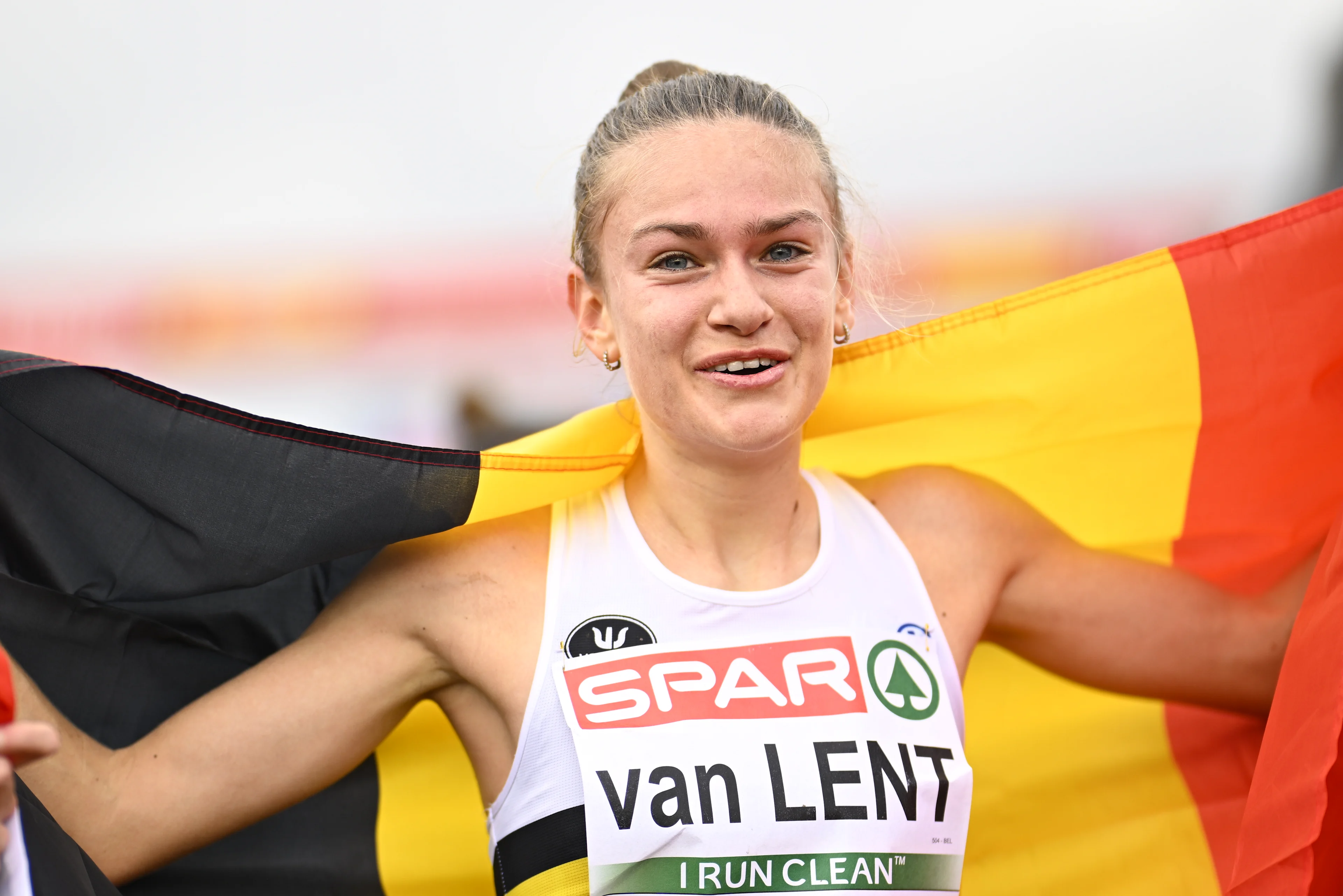 Belgian Jana Van Lent pictured in action during the senior women race of the European ross country running championships event in Antalya, Turkey, . BELGA PHOTO JASPER JACOBS