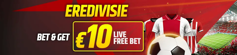 Plaats een €10 pre-match bet op de...