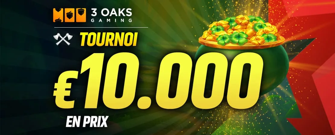 💥 Tournoi 3 Oaks 10.000 €