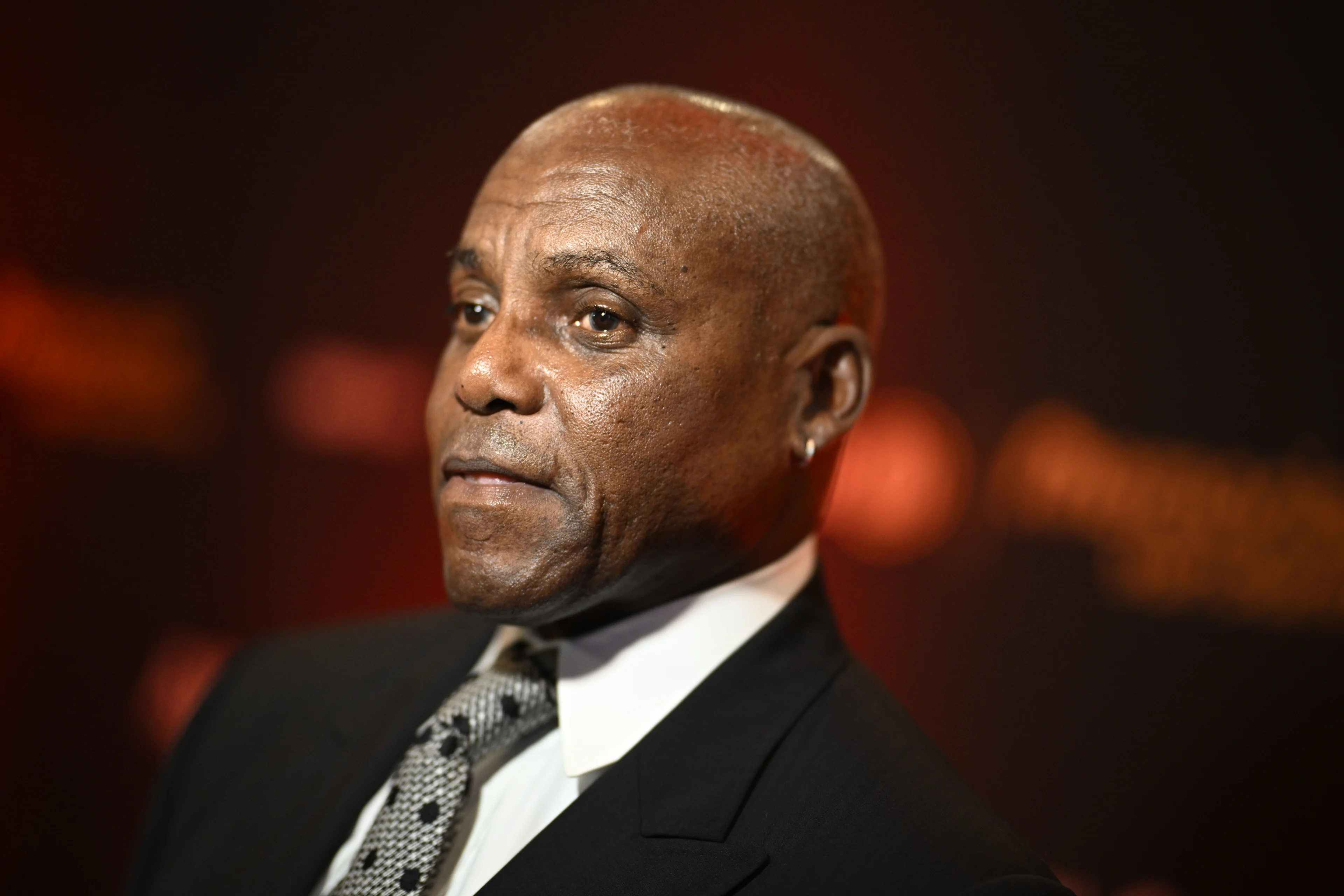 Carl Lewis attends a gala dinner organized on the even before the 50th edition of the Memorial Van Damme athletics event in Brussels, Thursday 3 September 2026. The 2026 Allianz Memorial Van Damme Diamond League meeting takes place on 4 and 5 September 2026. BELGA PHOTO JASPER JACOBS