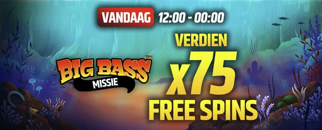 🎣 Big Bass Missie: 75 Free Spins om te claimen dit weekend! 🐟