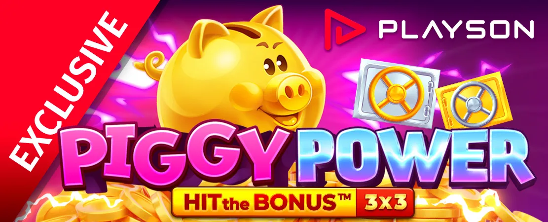 🐷 Exclusief bij Starcasino! Piggy Power Hit The Bonus van Playson