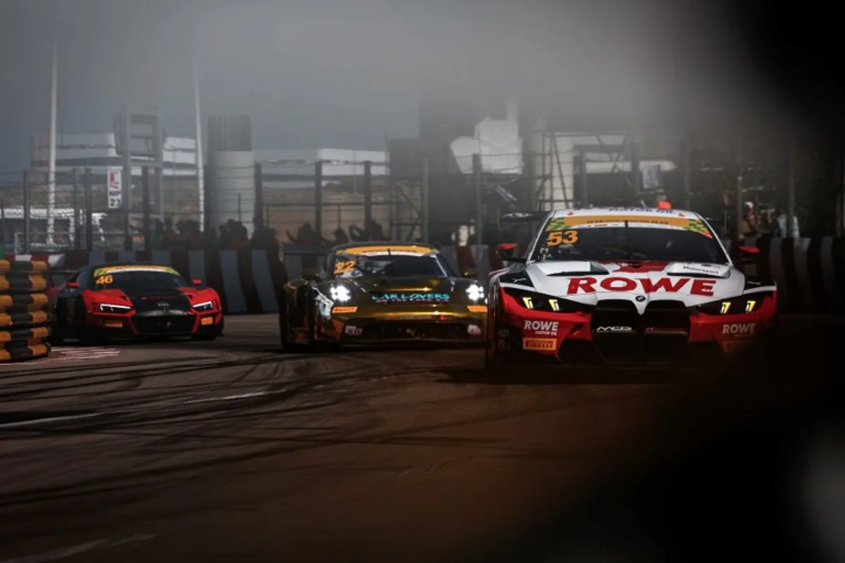 Drivers compete in the FIA GT World Cup race during the 72nd Macau Grand Prix in Macau on November 16, 2025. Eduardo Leal / AFP
