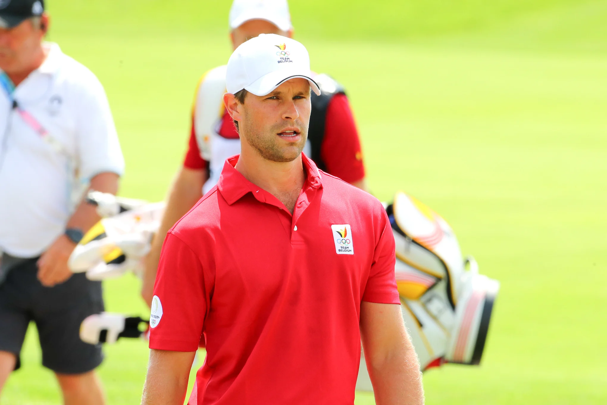 Thomas DETRY of BELGIQUE during the Paris Olympic Games 2024 - Day 2 at Le Golf National on August 2, 2024 in Paris, France. (Photo by Valentin Desbriel /Icon Sport)