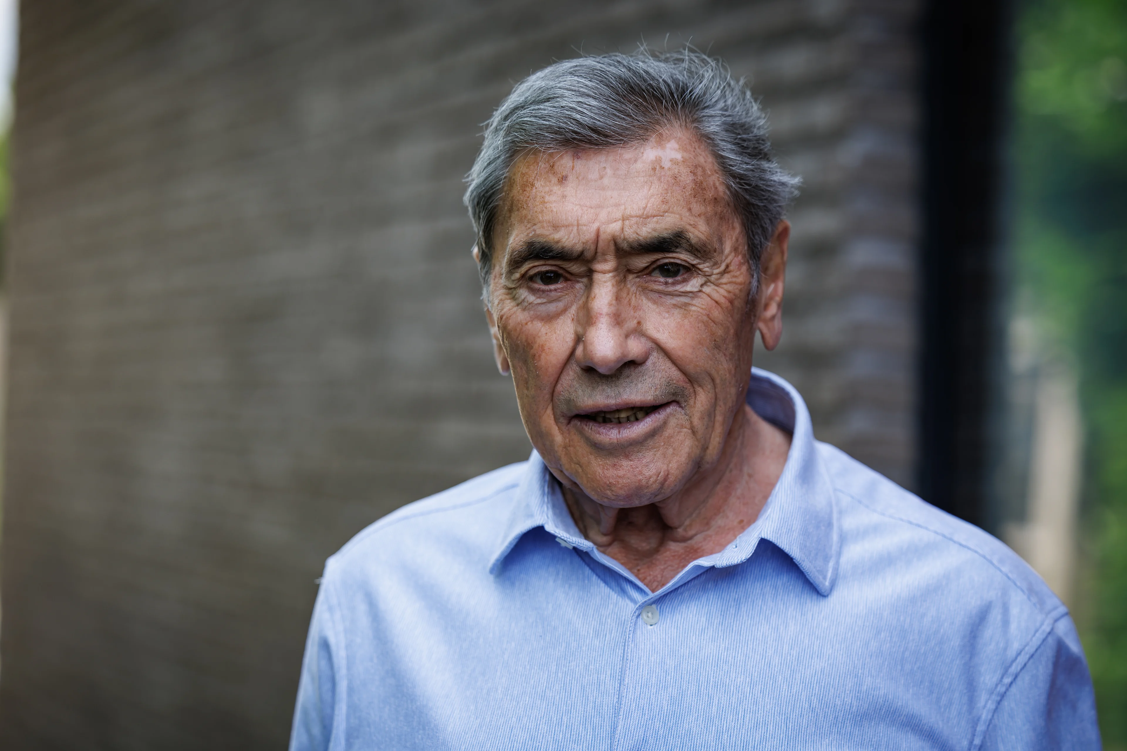 Former Belgian cyclist Eddy Merckx pictured during the presentation of the book 'Eddy Merckx. De Ultieme Biografie', written by journalist Johny Vansevenant, Monday 16 June 2025 in Meise. BELGA PHOTO KURT DESPLENTER