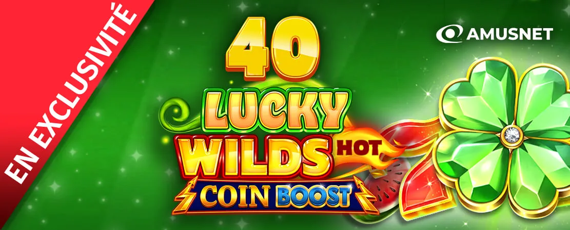 🔥 40 Lucky Wilds Hot Coin Boost d’Amusnet – Uniquement chez Starcasino !