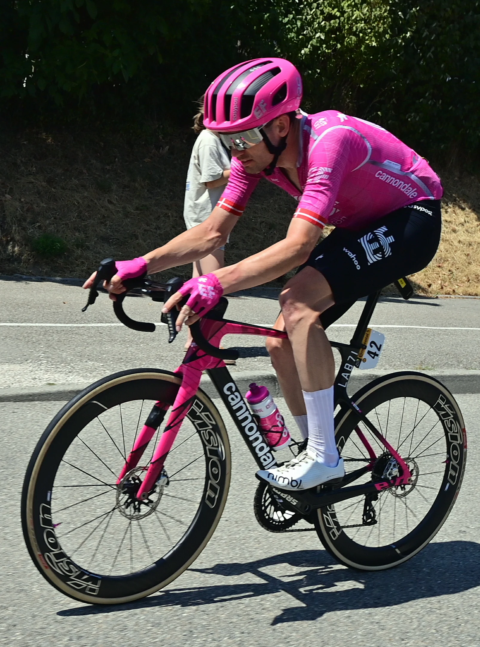 Danish Kasper Asgreen of EF Education-EasyPost pictured in action during stage 18 of the 2026 Tour de France cycling race, a stage of 185km from Voiron to Orcieres-Merlette, on Thursday 23 July 2026. The 113th edition of the Tour de France starts on Saturday 4 July in Barcelona, Spain, and will finish in Paris, France on the 26th of July. BELGA PHOTO POOL PETE GODING