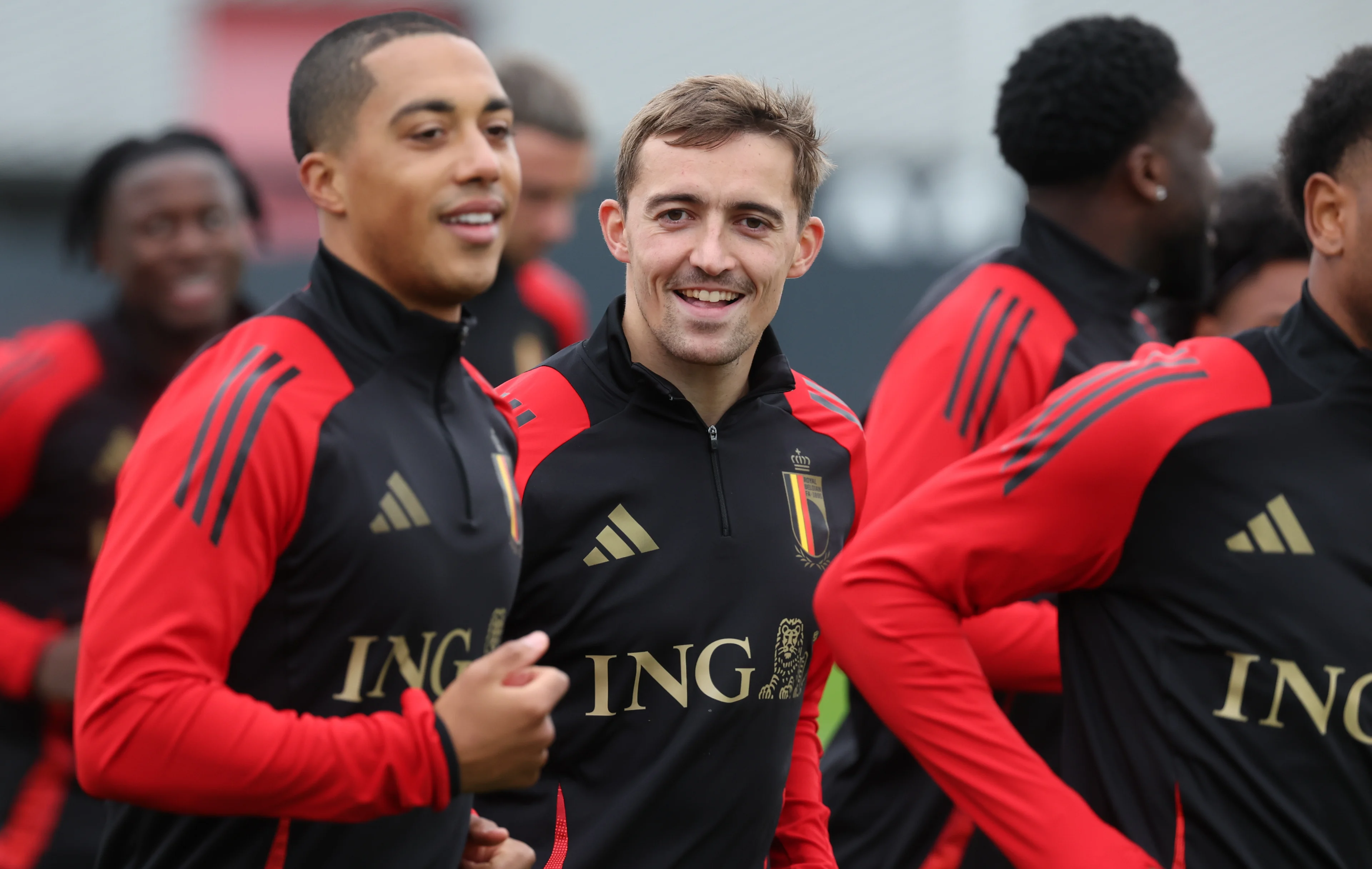 Belgium's Timothy Castagne pictured during a training session of the Belgian national soccer team Red Devils, at the Royal Belgian Football Association's training center, in Tubize, Wednesday 09 October 2024. The Red Devils are playing against Italy on Thursday, for the UEFA Nations League 2025. BELGA PHOTO VIRGINIE LEFOUR