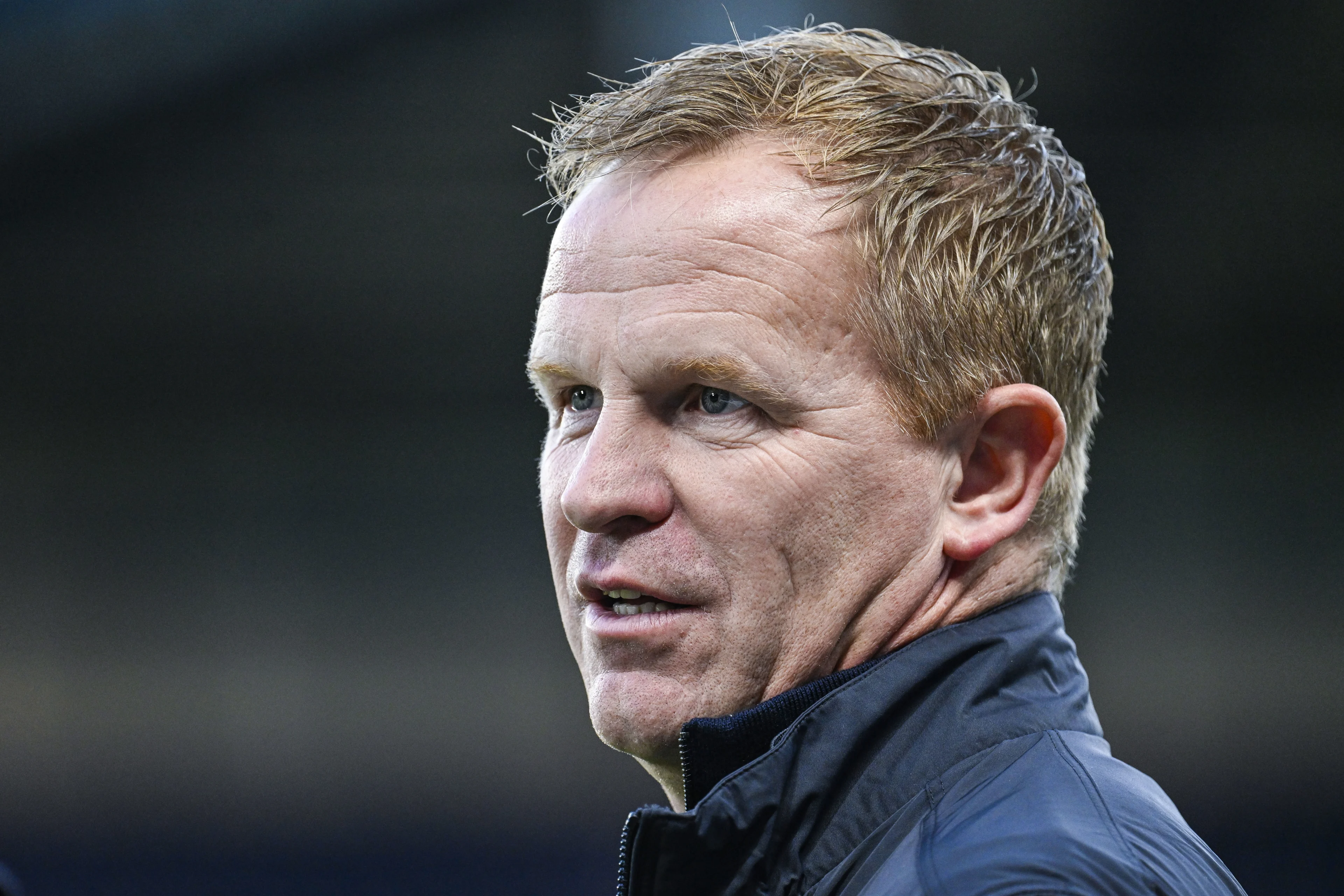 Gent's head coach Wouter Vrancken pictured before a soccer match between British team Chelsea FC and Belgian team KAA Gent, Thursday 03 October 2024 in London, for the opening day of the UEFA Conference League tournament. BELGA PHOTO TOM GOYVAERTS