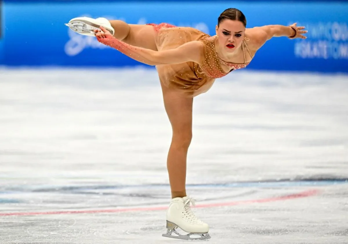 Belgium's Loena Hendrickx competes in women's free skating during the ISU Skate to Milano Figure Skating Qualifier 2025 in Beijing on September 20, 2025. ADEK BERRY / AFP