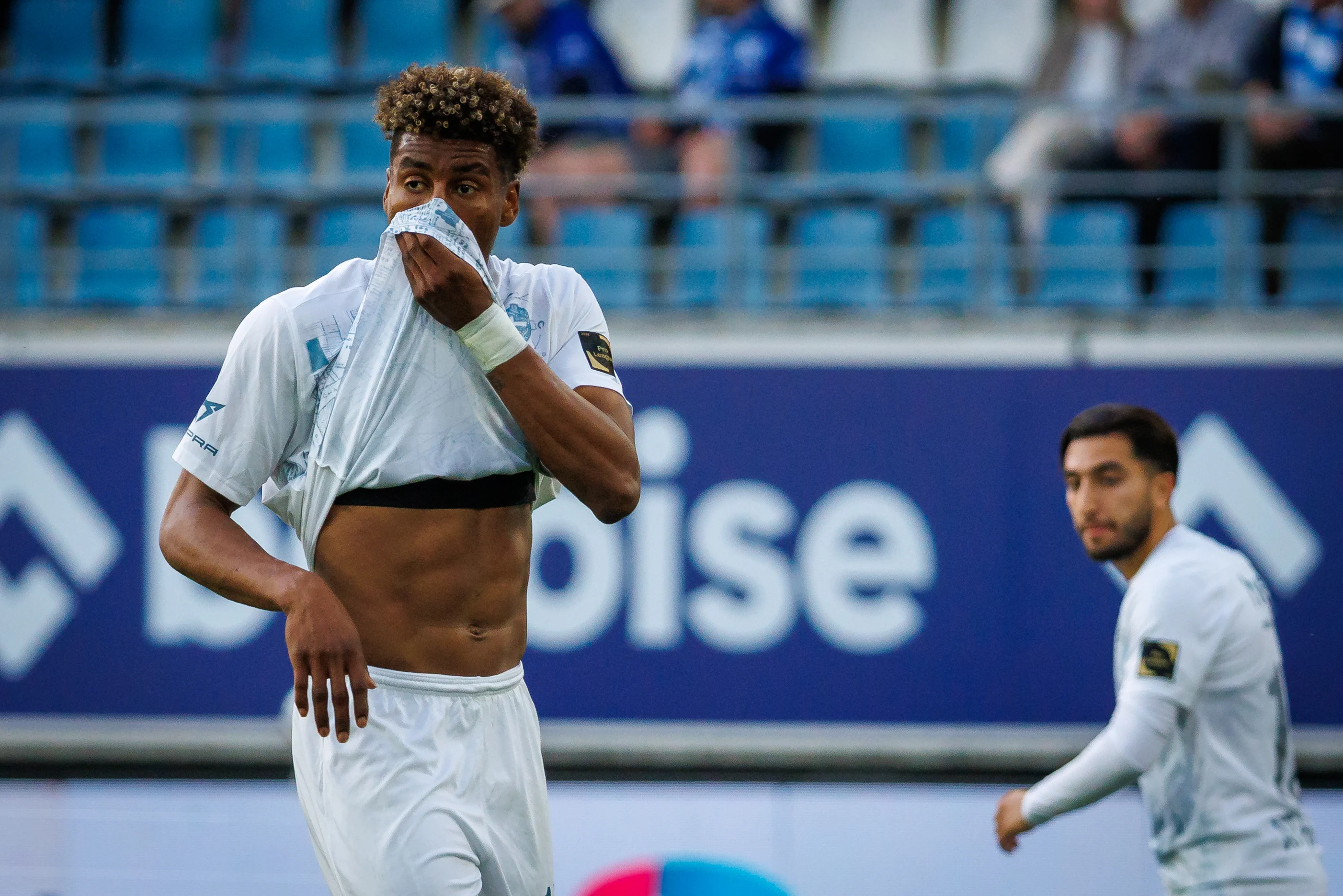 Union's Kevin Rodriguez looks dejected during a soccer match between KAA Gent and Royale Union Saint-Gilloise, Thursday 21 May 2026 in Gent, on the ninth day of the Champion's Play-offs of the 2025-2026 'Jupiler Pro League' first division of the Belgian championship. BELGA PHOTO KURT DESPLENTER