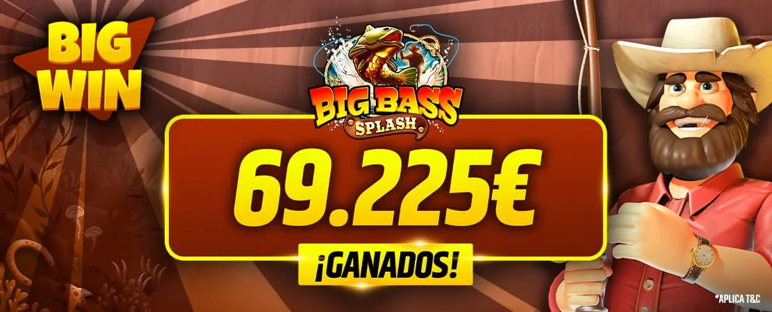 €69,225 Prize at Big Bass Splash!