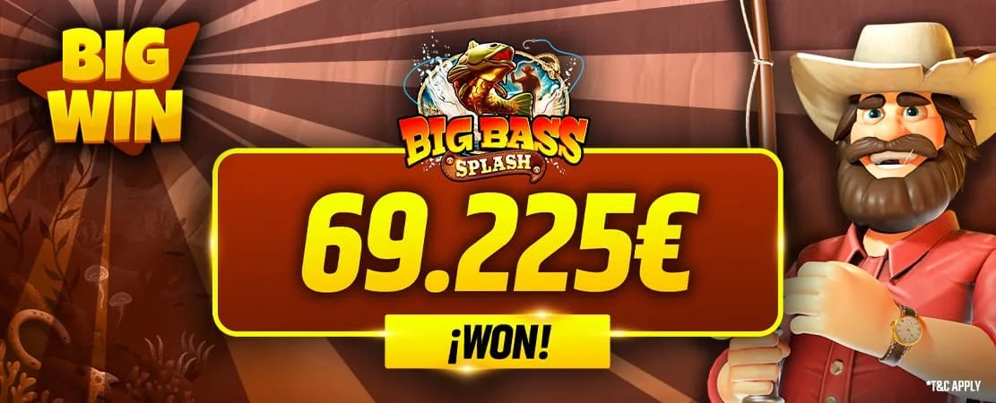 €69,225 Prize at Big Bass Splash!
