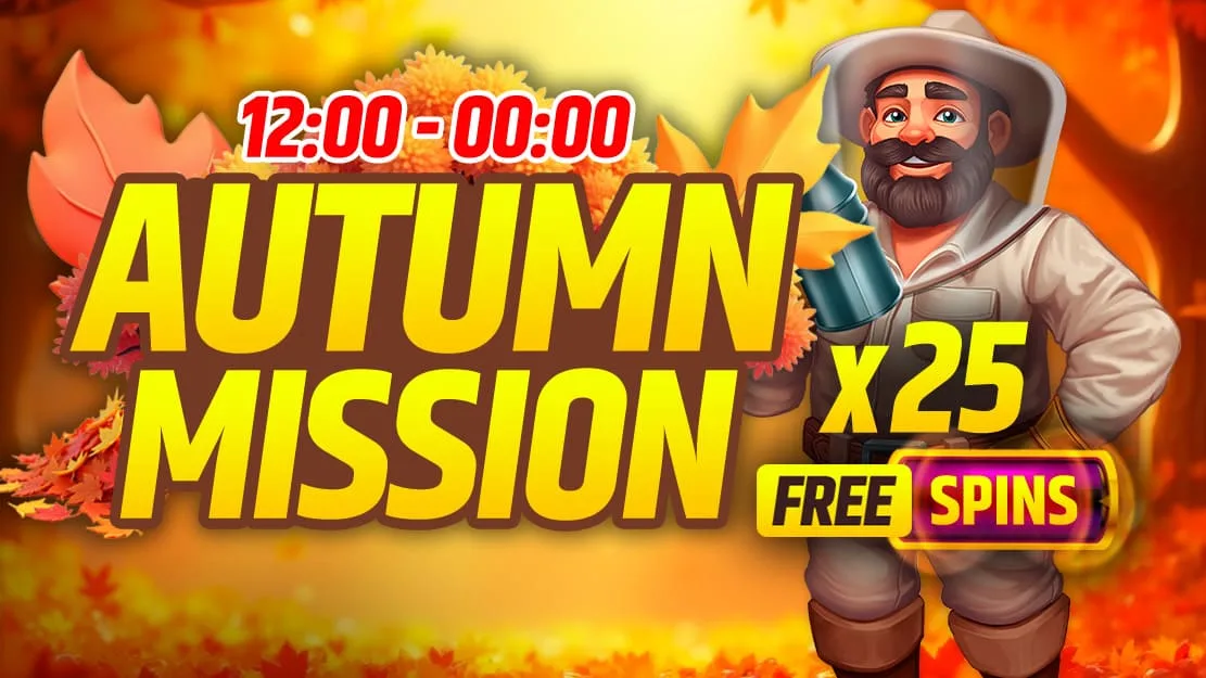 🍂 Autumn mission: 75 Free Spins in total to be won! 🎁