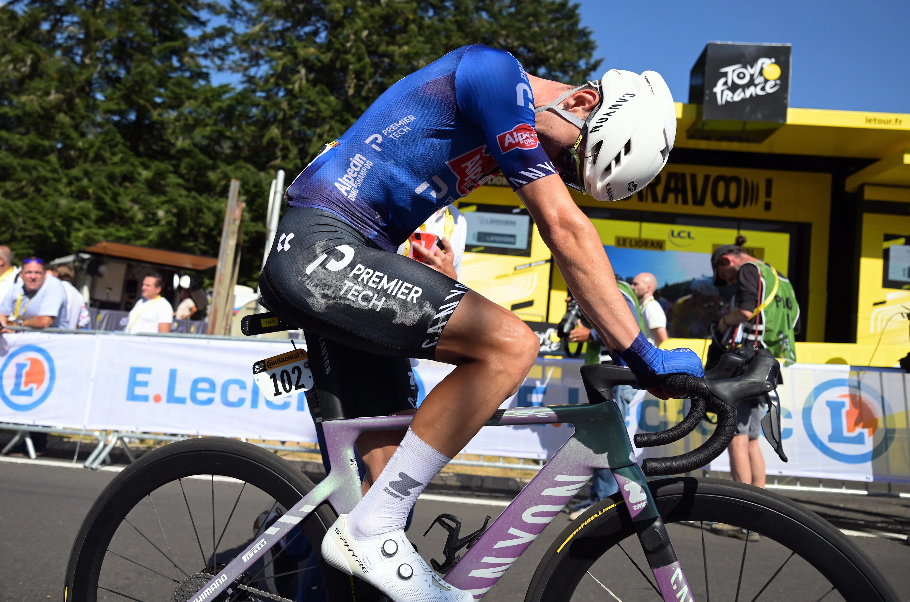 Belgian Ramses Debruyne of Alpecin-Premier Tech the stage 10 of the 2026 Tour de France cycling race, a stage of 167km from Aurillac to Le Lioran, on Tuesday 14 July 2026. The 113th edition of the Tour de France starts on Saturday 4 July in Barcelona, Spain, and will finish in Paris, France on the 26th of July. BELGA PHOTO DAVID PINTENS