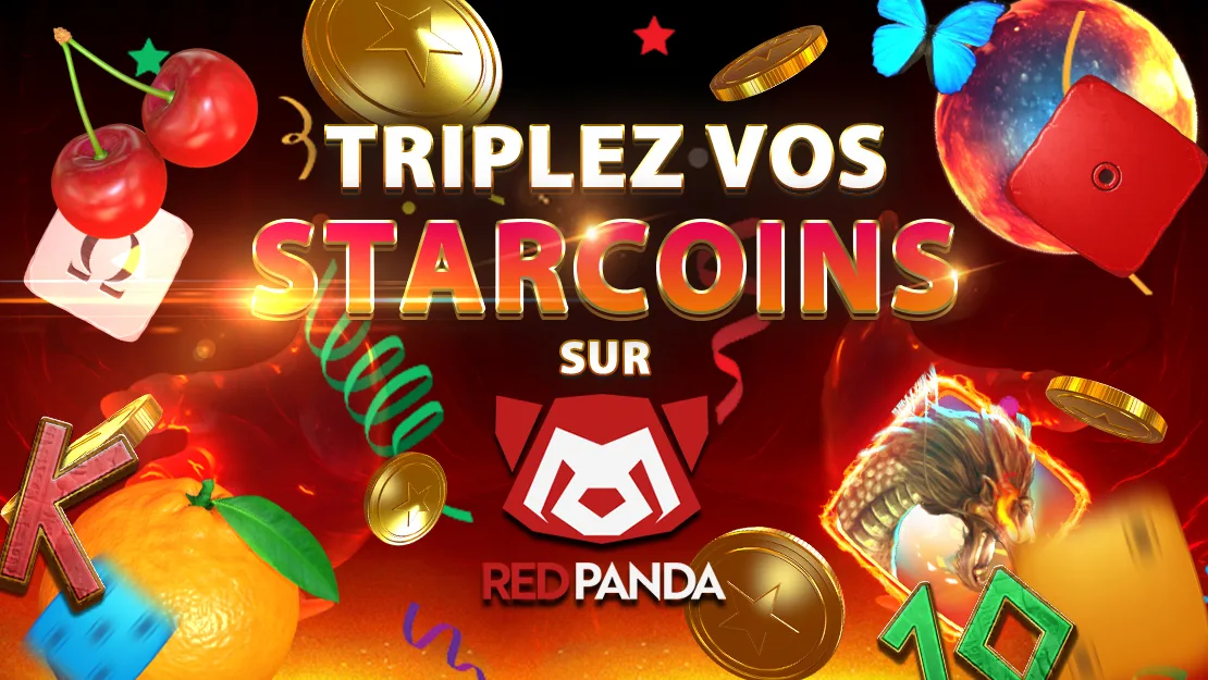 🥳 RedPanda vous offre un nouveau jeu et X5 Starcoins ce week-end !