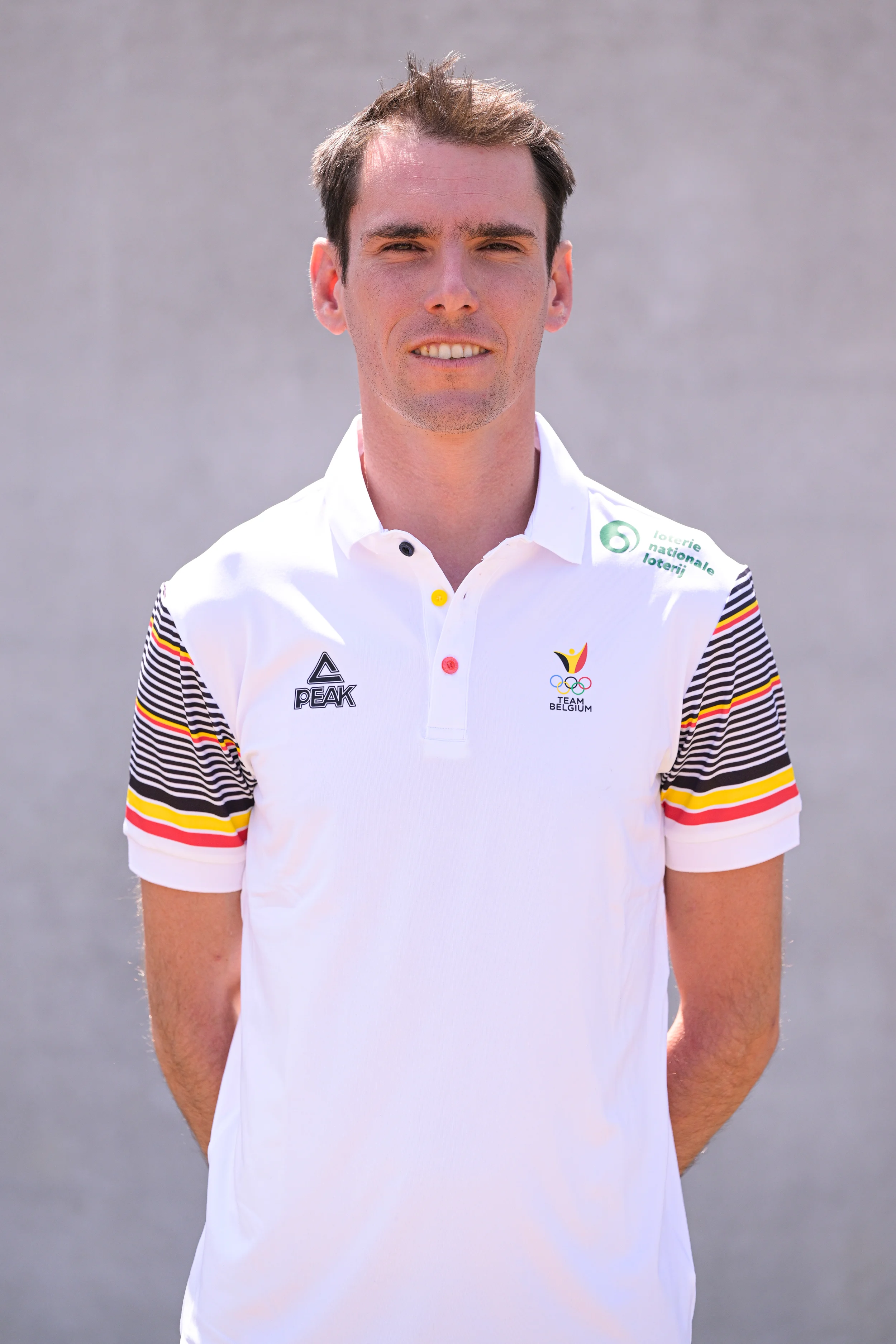 Belgian coach Jeff Luyten poses for the photographer at a team building training camp of the young Team Belgium athletes in Gent, Tuesday 18 July 2023. These athletes will soon take part in the European Youth Olympic Festival (EYOF) from 23 to 29 July and will continue their preparations for this EYOF-tournament in the topsport accomodation in Gent. BELGA PHOTO LAURIE DIEFFEMBACQ