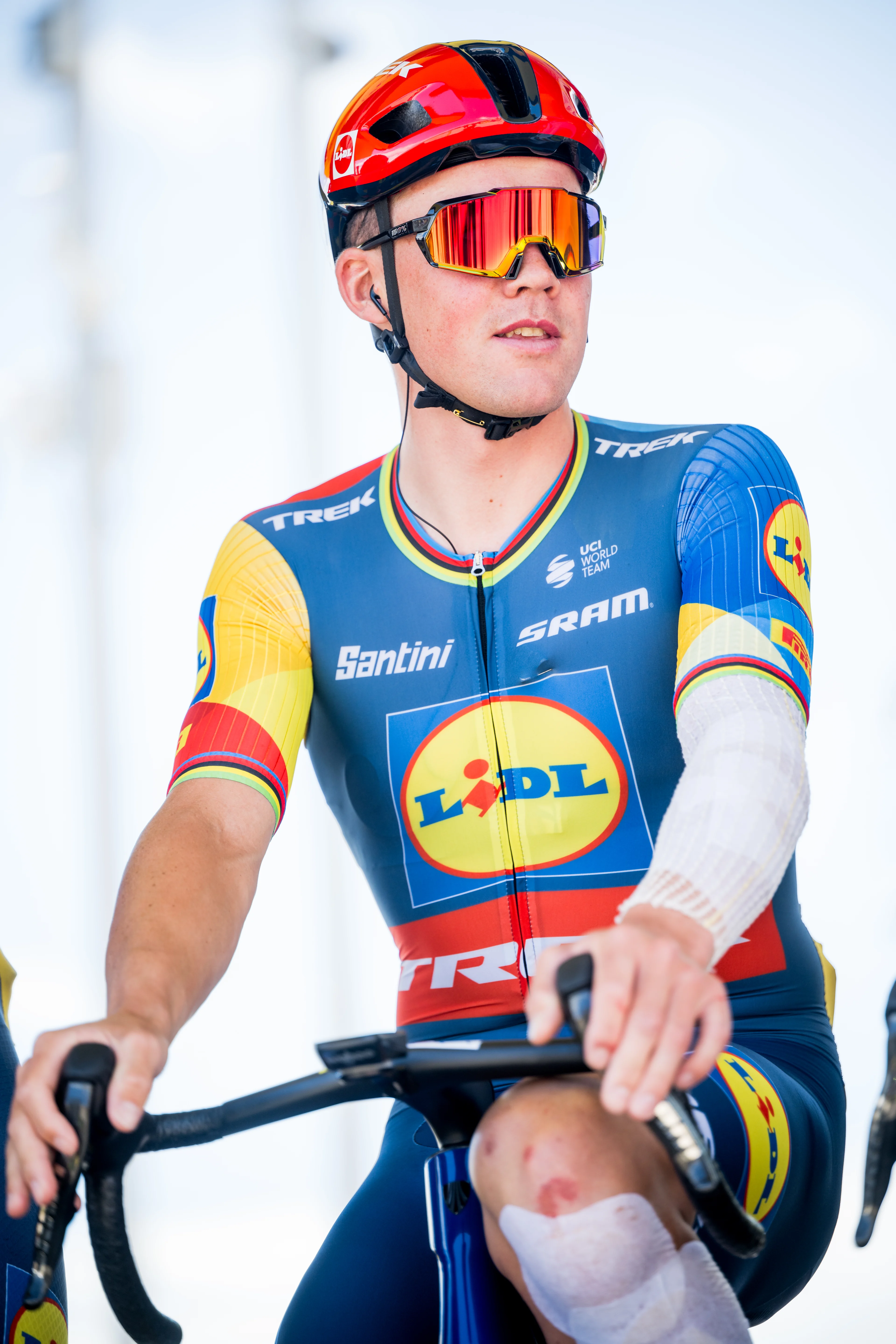 Danish Mads Pedersen of Lidl-Trek pictured at the start of stage 6 of the 2024 Tour de France cycling race, from Macon to Dijon, France (163,5 km) on Thursday 04 July 2024. The 111th edition of the Tour de France starts on Saturday 29 June and will finish in Nice, France on 21 July. BELGA PHOTO JASPER JACOBS