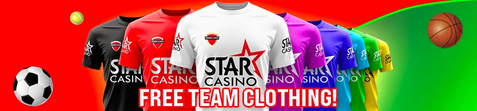 For sports fans at all levels. Shine on the pitch until victory with our 100% free team clothing!