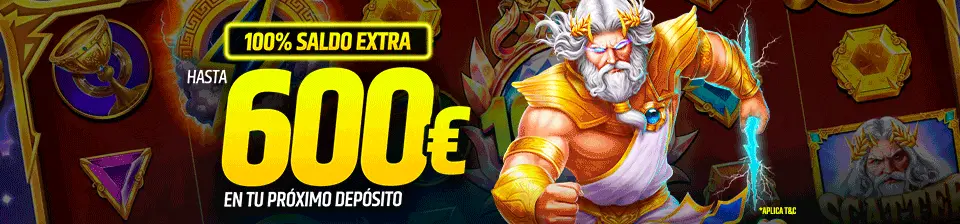 Un extra con tu depósito de cada día.