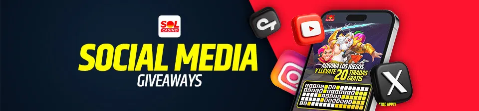 Follow us and win exclusive prizes.