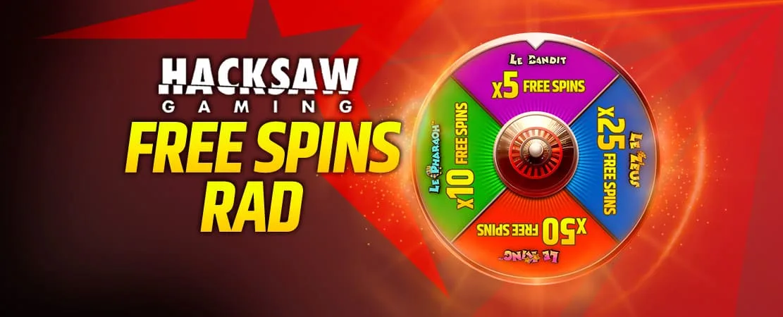 🎡 Hacksaw Free Spins Rad 🎰
