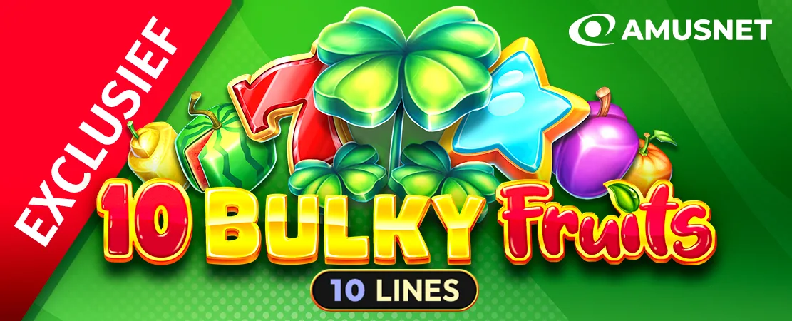 🍒 Exclusief bij Starcasino! 10 Bulky Fruits van Amusnet 🍒