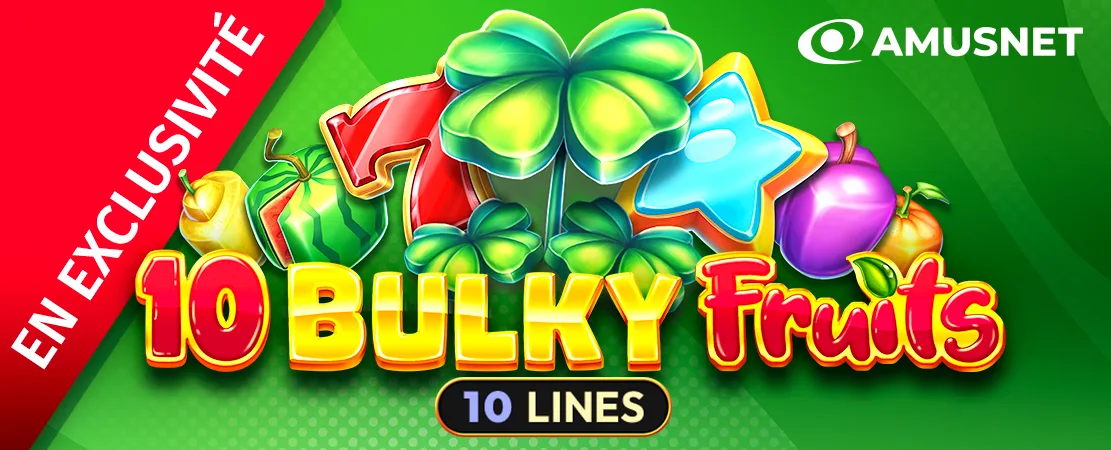 🍒 Exclusivement chez Starcasino ! 10 Bulky Fruits d'Amusnet 🍒