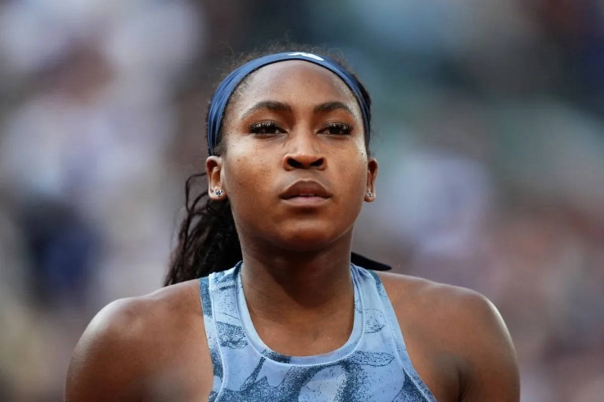 US Coco Gauff looks on as she plays against Belarus' Aryna Sabalenka during their women's singles final match on day 14 of the French Open tennis tournament on Court Philippe-Chatrier at the Roland-Garros Complex in Paris on June 7, 2025. Dimitar DILKOFF / AFP