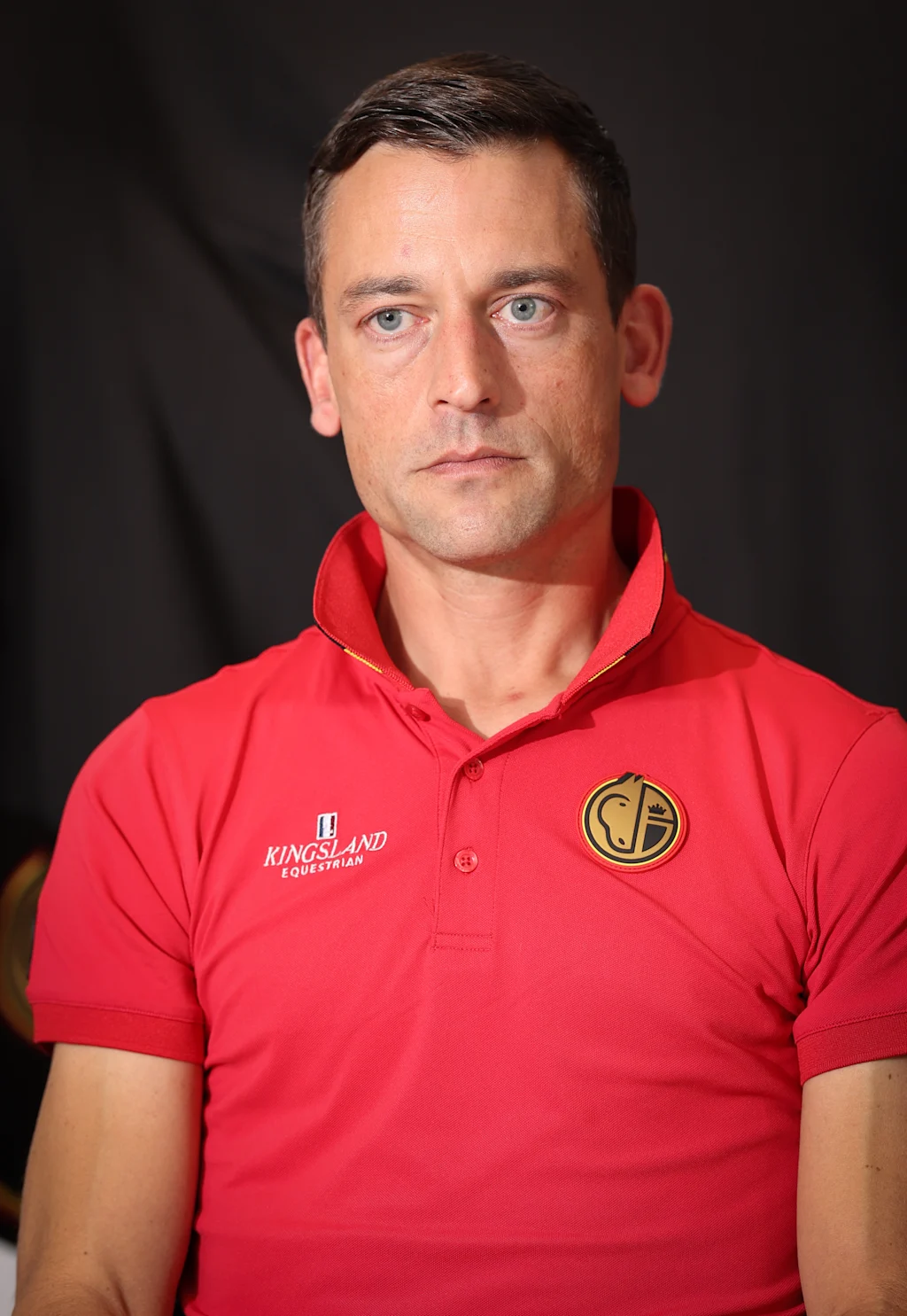 Belgian Justin Verboomen pictured during a press moment of the 'Red Musketeers' riders that will compete at the upcoming World Championships, on Monday 27 July 2026 in Zaventem. The FEI World Championships will take place in Aachen, Germany from 11 to 23 August. BELGA PHOTO VIRGINIE LEFOUR