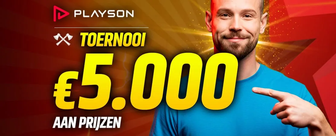 €5.000 Playson Toernooi 🎮
