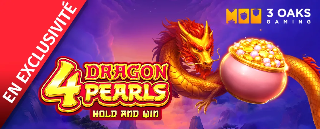 🍀 4 Dragon Pearls de 3 Oaks exclusivitement chez Starcasino