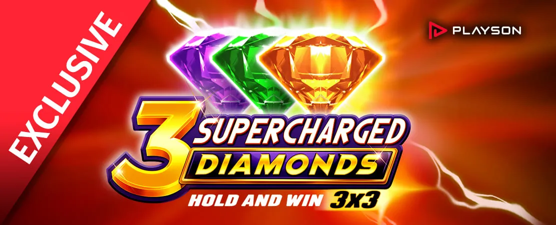 💎 3 Supercharged Diamonds: Hold and Win by Playson