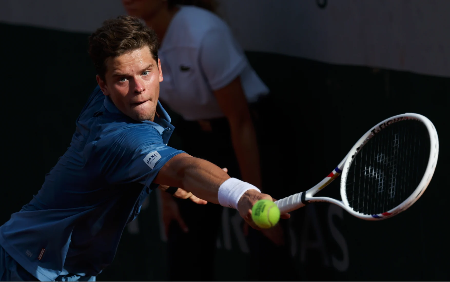 Belgian Alexander Blockx pictured during a first round match in the men's singles between Belgian Blockx and Hong Kong's Wong at the Roland Garros French Open tennis tournament, in Paris, France, Sunday 24 May 2026. This year's tournament takes place from 18 May to 07 June. BELGA PHOTO VIRGINIE LEFOUR