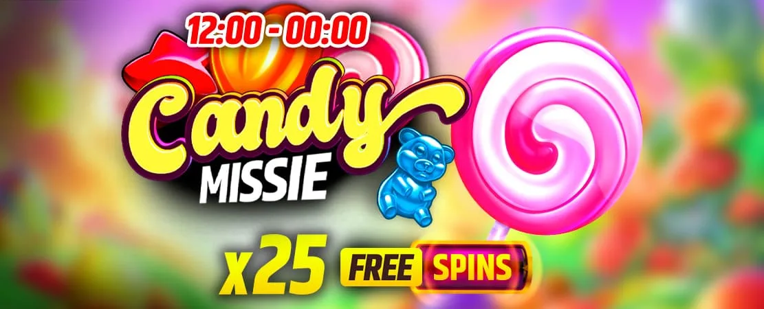 🍭 Candy-missie: dit weekend 75 Free Spins te winnen! 🍬