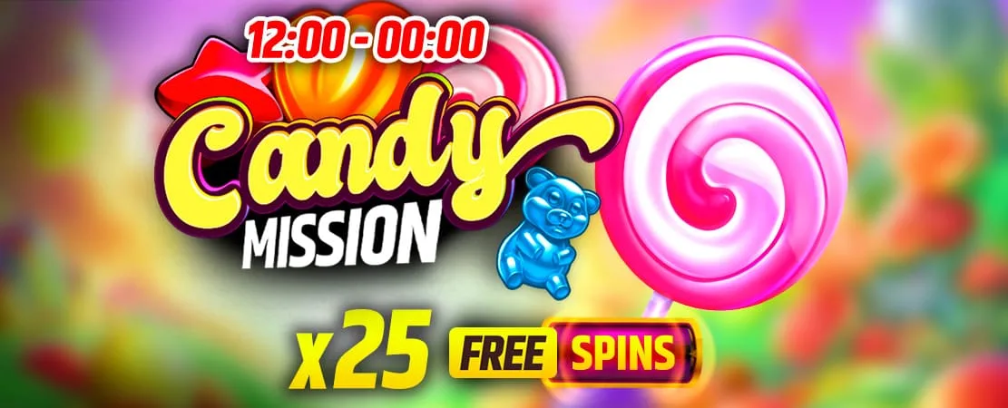 🍭 Candy mission: 75 Free Spins to be claimed this weekend! 🍬