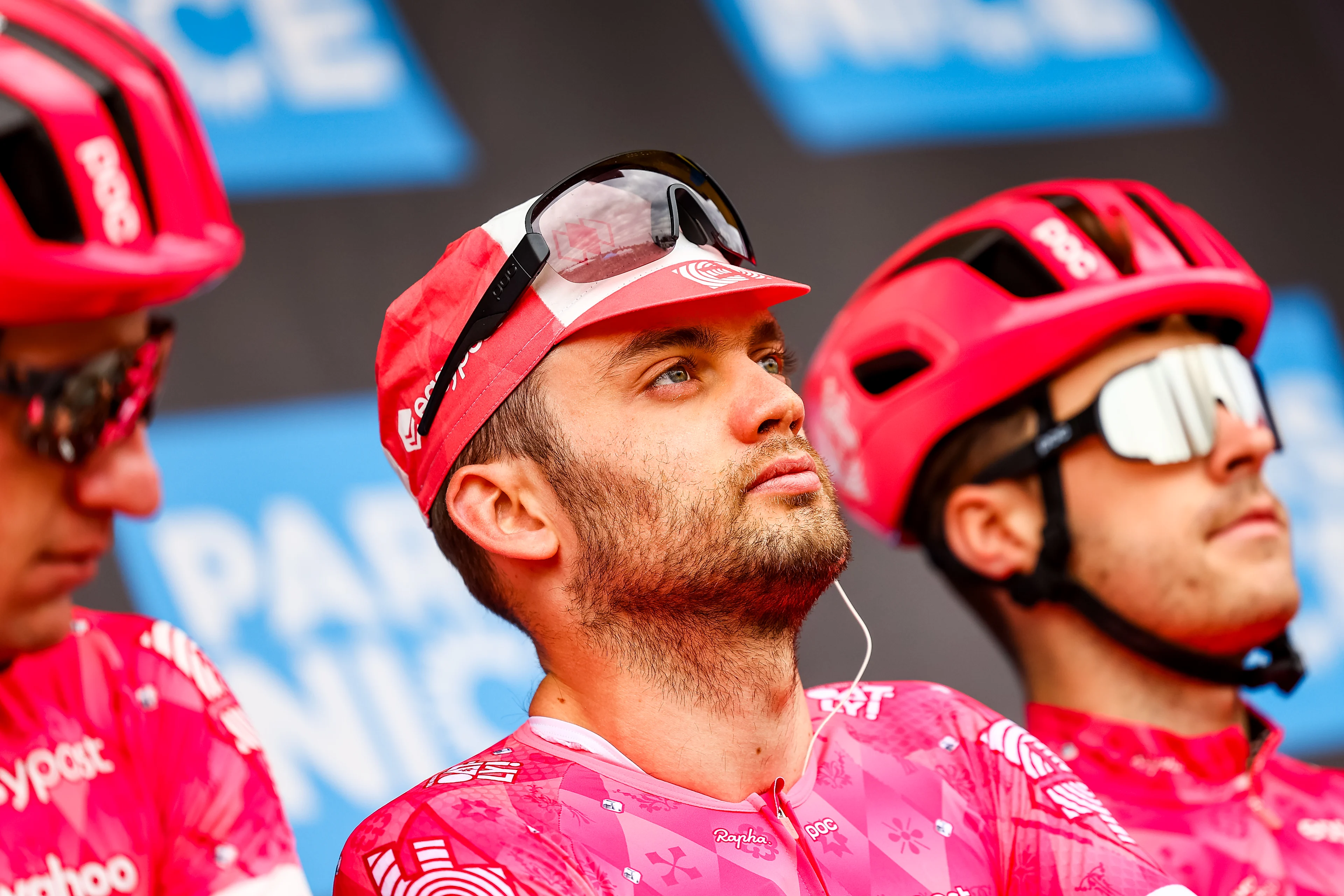 Danish Kasper Asgreen of EF Education-EasyPost pictured at the start of the first stage of 83th edition of the Paris-Nice cycling race, from and to Le Perray-en-Yvelines (156,5km), Sunday 09 March 2025. BELGA PHOTO DAVID PINTENS