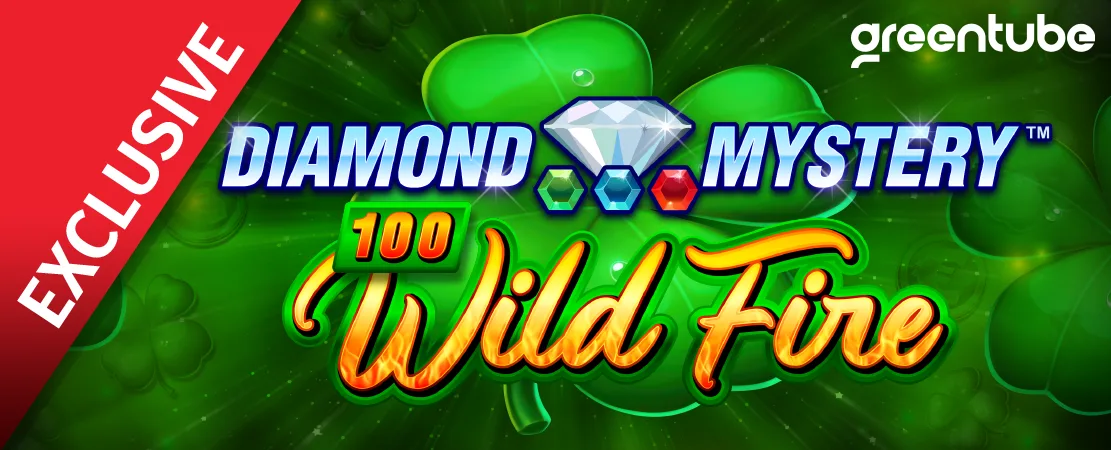 🍀 Exclusively at Starcasino! Diamond Mystery 100 Wild Fire by Greentube 🍀