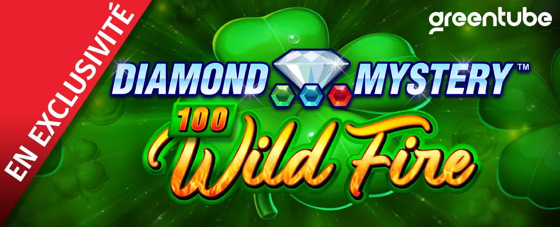 🍀 En exclusivité sur Starcasino ! Diamond Mystery 100 Wild Fire de Greentube 🍀