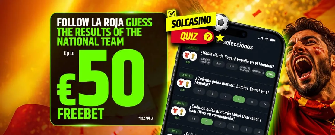 Quiz - Up to 50€ Freebet