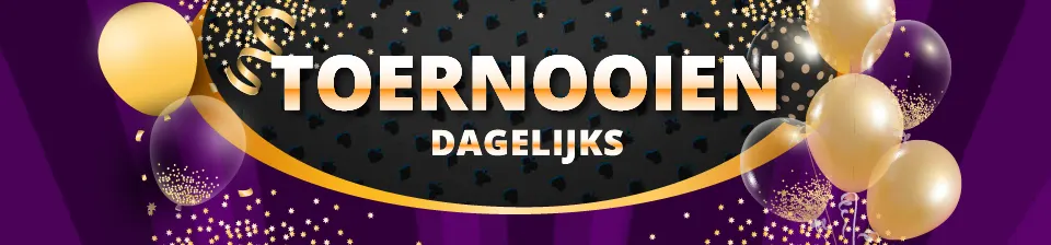 🏆 Toernooien: 1 tot 3 toernooien per dag, tot €200 aan winst – ben jij klaar om te spelen?
