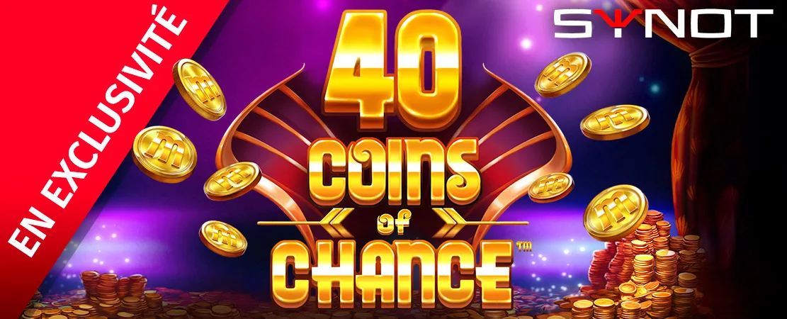 🪙 En exclusivité chez Starcasino ! 40 Coins of Chance de Synot 🪙