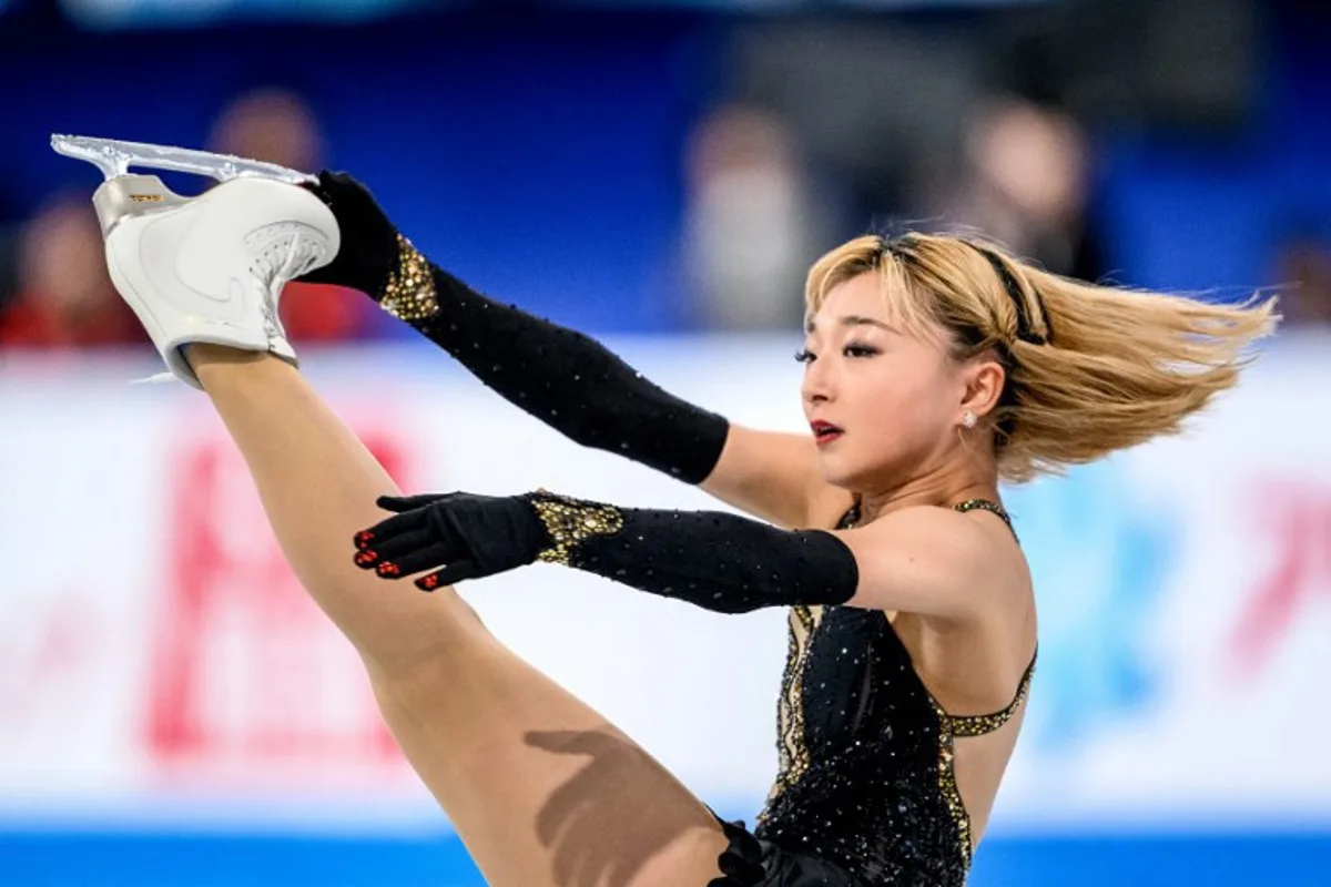 Japan's Kaori Sakamoto competes in the women's free skating during the ISU World Team Trophy in Figure Skating 2025 in Tokyo on April 19, 2025. Philip FONG / AFP