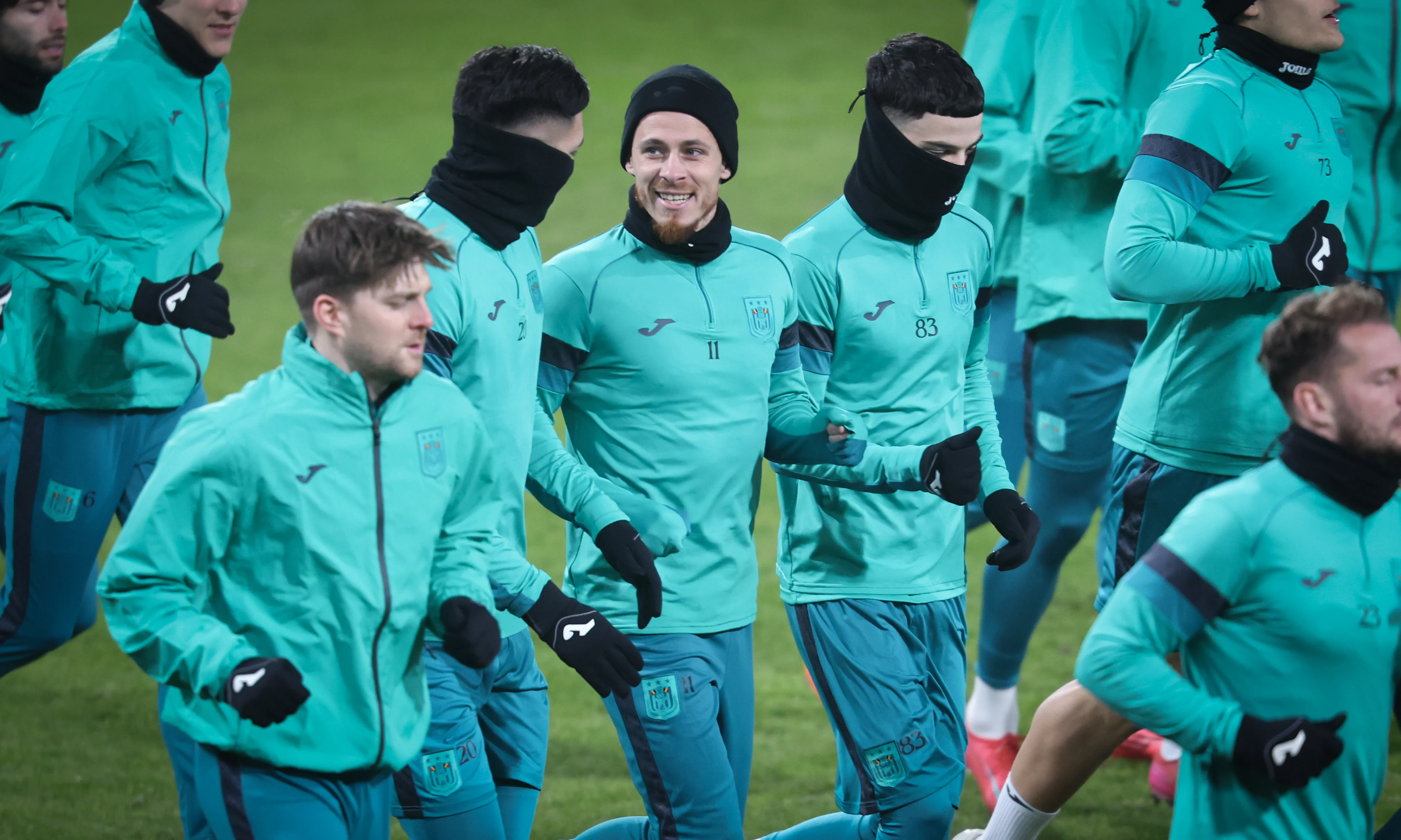 Anderlecht's Thorgan Hazard pictured in action during a training session of Belgian soccer team RSC Anderlecht, Wednesday 22 January 2025 in Plzen, Czech Republic. Tomorrow, Anderlecht will play Czech Viktoria Plzen on day 7/8 of the group stage of the UEFA Europa League tournament. BELGA PHOTO VIRGINIE LEFOUR