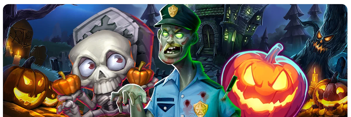 Discover the best Halloween 2025 online casino games on Casino King: spooky slots with zombies, witches and vampires.